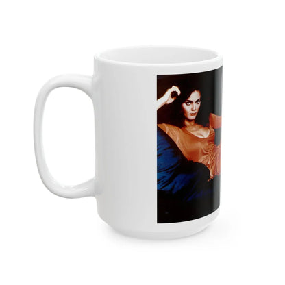 Lynda Carter #250 (Vintage Female Icon) White Coffee Mug-Go Mug Yourself