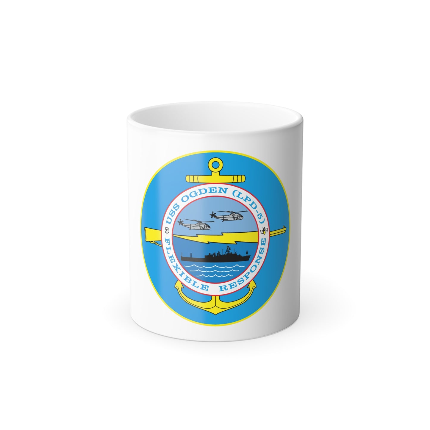 USS OGDEN LPD 5 Flexible Response (U.S. Navy) Color Changing Mug 11oz