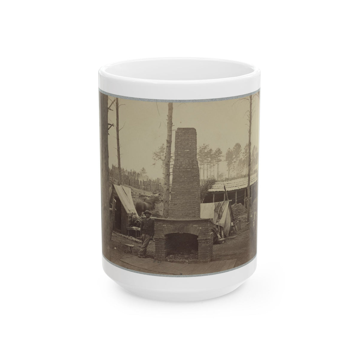Breaking Camp, Brandy Station, Va. (U.S. Civil War) White Coffee Mug