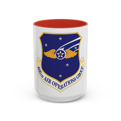 605th Air Operations Group (U.S. Air Force) Accent Coffee Mug