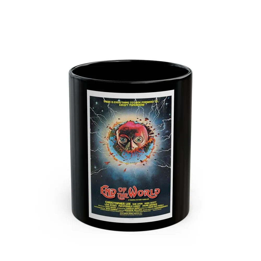 END OF THE WORLD 1977 Movie Poster - Black Coffee Mug-11oz-Go Mug Yourself