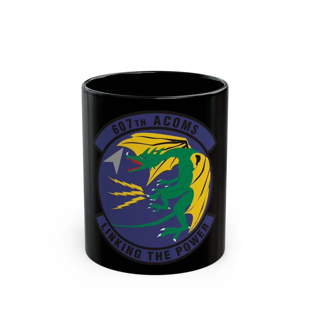 607th Air Communications Squadron (U.S. Air Force) Black Coffee Mug-11oz-Go Mug Yourself