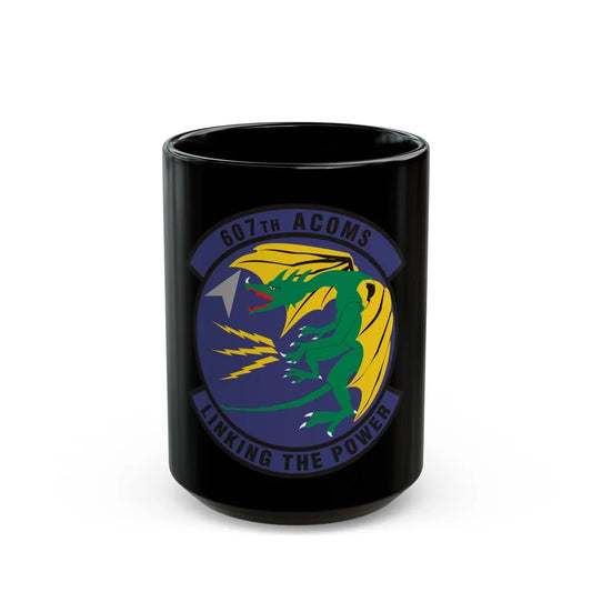 607th Air Communications Squadron (U.S. Air Force) Black Coffee Mug-15oz-Go Mug Yourself