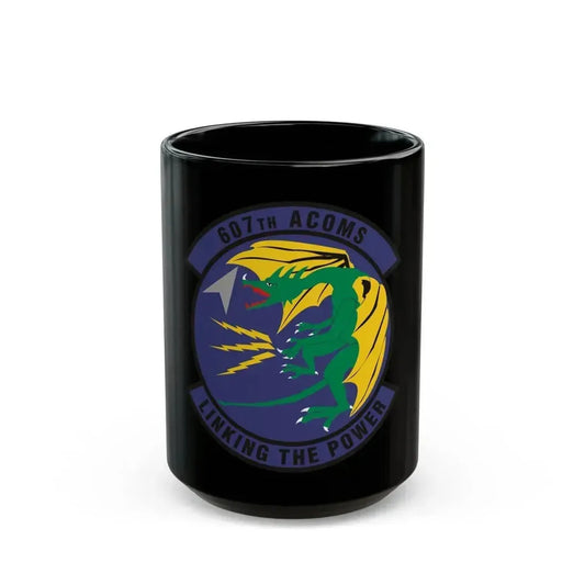 607th Air Communications Squadron (U.S. Air Force) Black Coffee Mug 15oz - Go Mug Yourself