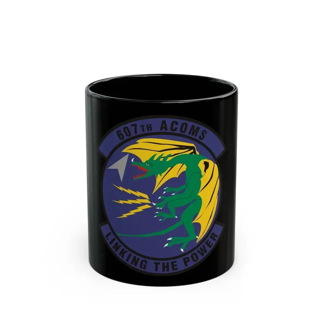 607th Air Communications Squadron (U.S. Air Force) Black Coffee Mug - Go Mug Yourself