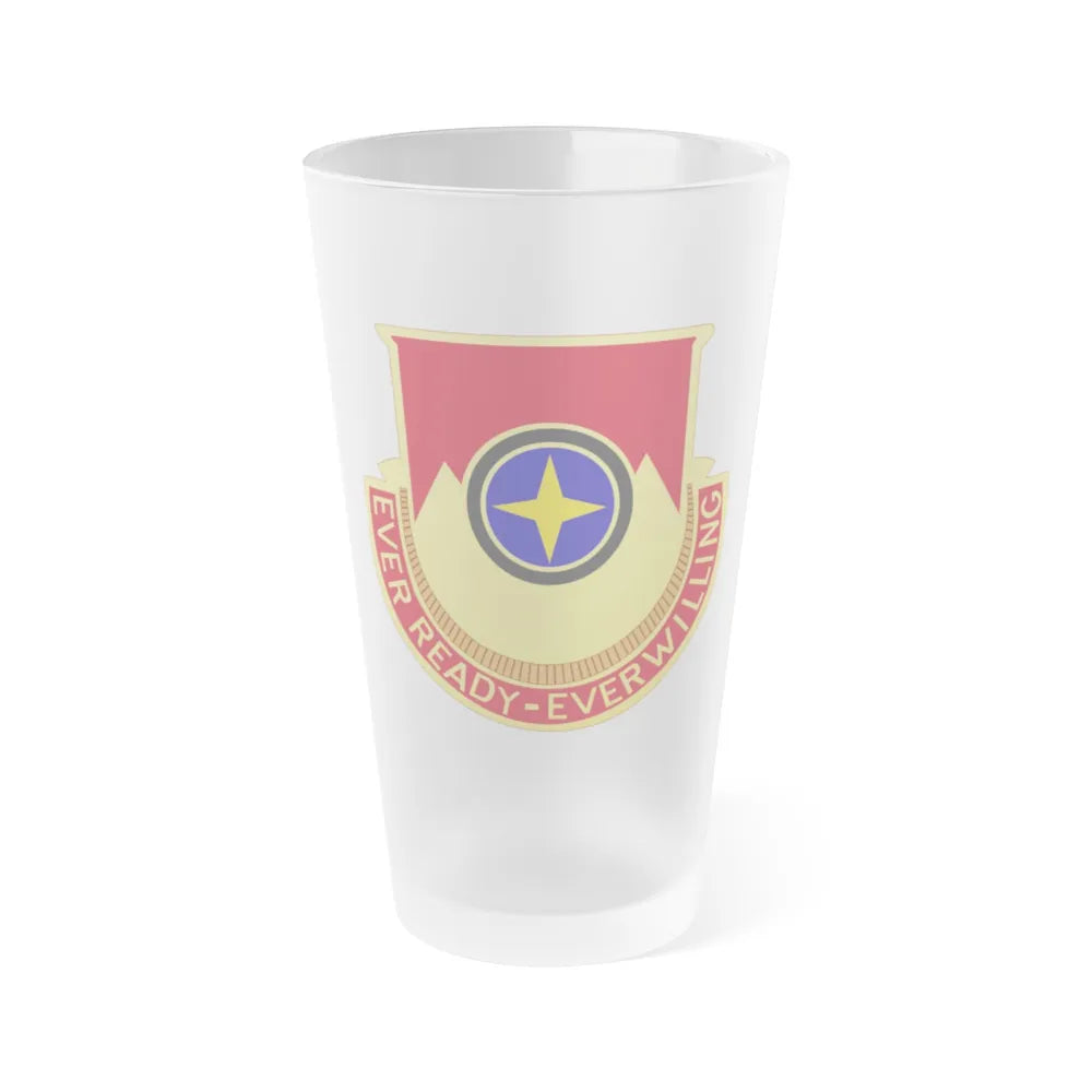 607th Armored Field Artillery Battalion (U.S. Army) Frosted Pint Glass 16oz-Go Mug Yourself