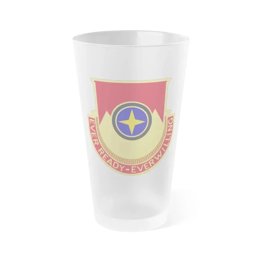 607th Armored Field Artillery Battalion (U.S. Army) Frosted Pint Glass 16oz Default Title - Go Mug Yourself