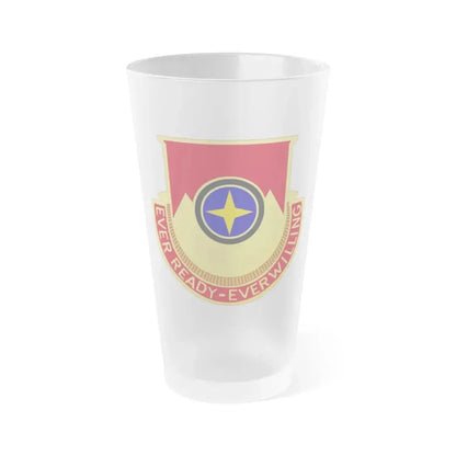 607th Armored Field Artillery Battalion (U.S. Army) Frosted Pint Glass 16oz Default Title - Go Mug Yourself