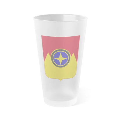 607th Armored Field Artillery Battalion v2 (U.S. Army) Frosted Pint Glass 16oz-16oz-Frosted-Go Mug Yourself