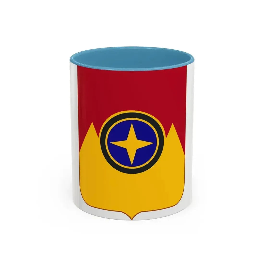 607th Armored Field Artillery Battalion v2 (U.S. Army) Accent Coffee Mug 11oz Light Blue - Go Mug Yourself