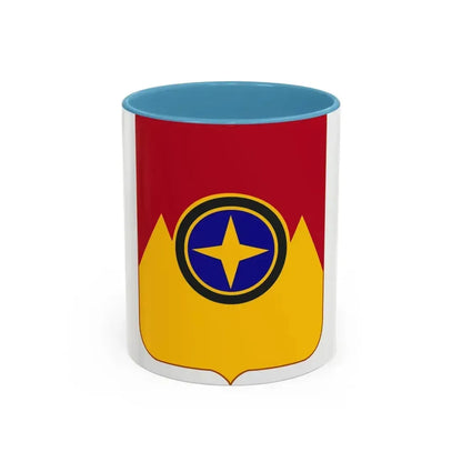 607th Armored Field Artillery Battalion v2 (U.S. Army) Accent Coffee Mug 11oz Light Blue - Go Mug Yourself