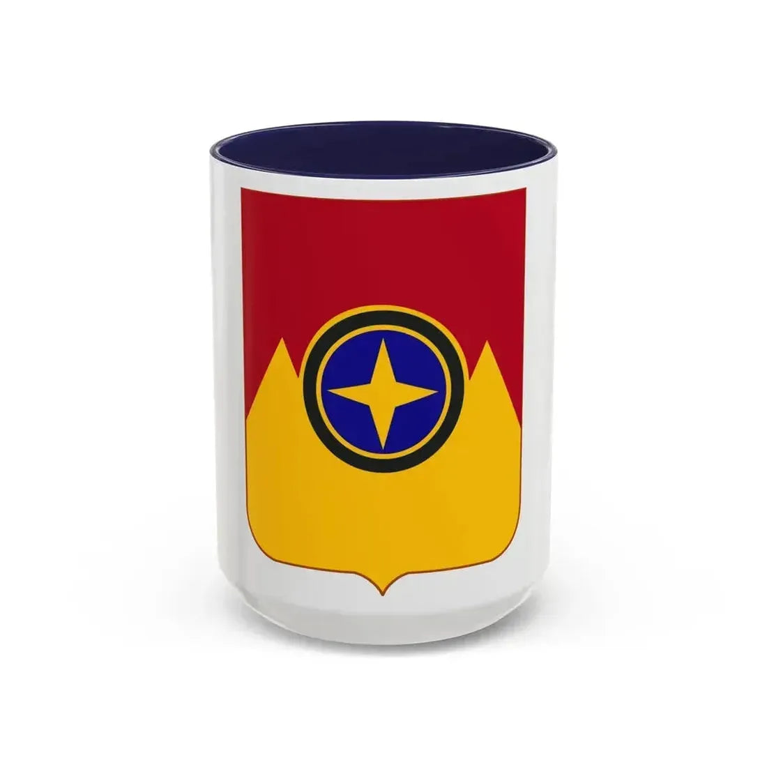607th Armored Field Artillery Battalion v2 (U.S. Army) Accent Coffee Mug 15oz Navy - Go Mug Yourself