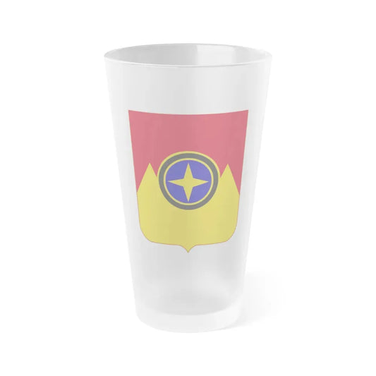 607th Armored Field Artillery Battalion v2 (U.S. Army) Frosted Pint Glass 16oz 16oz Frosted - Go Mug Yourself