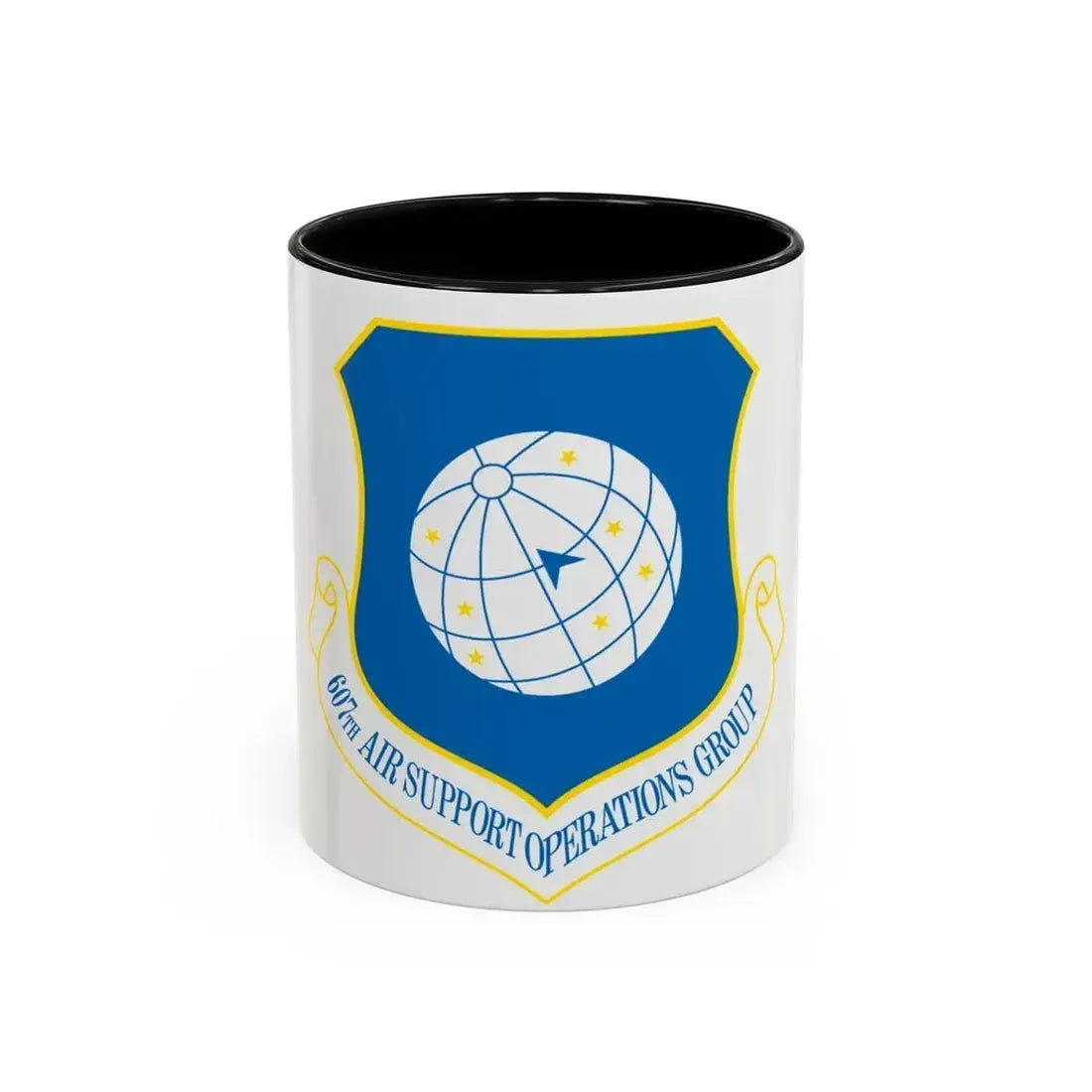 607th ASOGR (U.S. Air Force) Accent Coffee Mug 11oz Black - Go Mug Yourself