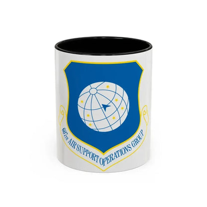 607th ASOGR (U.S. Air Force) Accent Coffee Mug 11oz Black - Go Mug Yourself