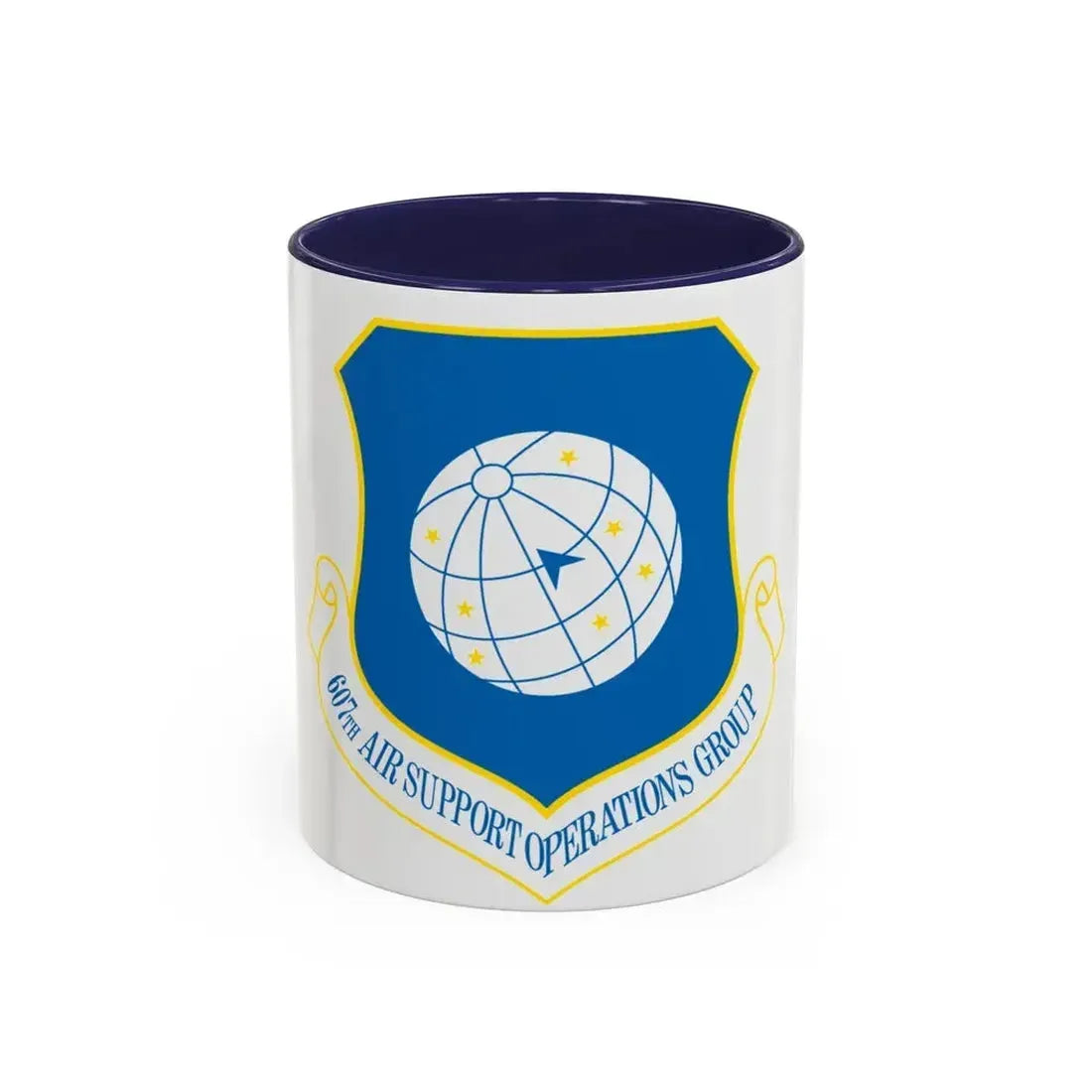 607th ASOGR (U.S. Air Force) Accent Coffee Mug 11oz Navy - Go Mug Yourself
