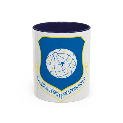 607th ASOGR (U.S. Air Force) Accent Coffee Mug 11oz Navy - Go Mug Yourself