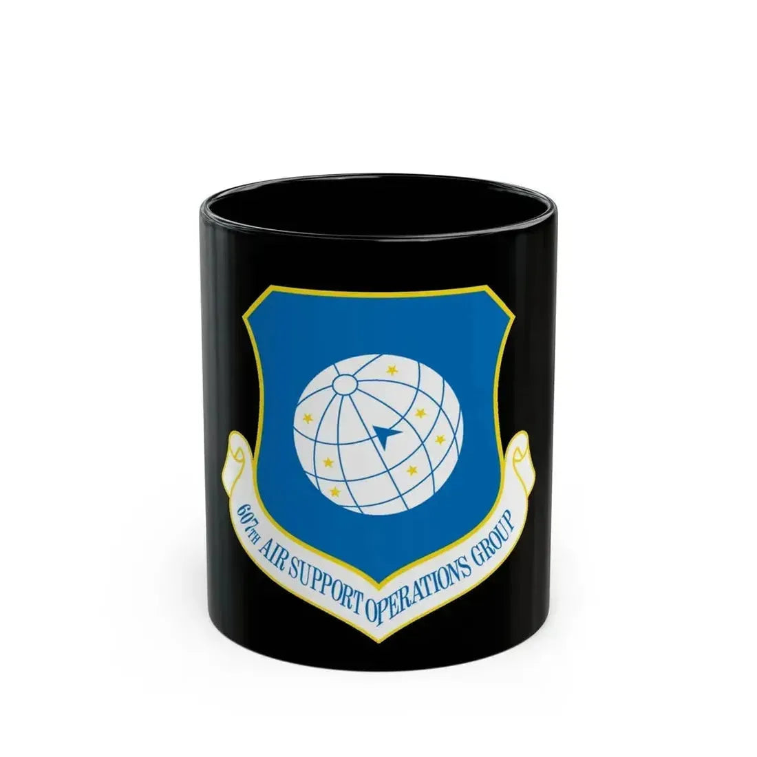 607th ASOGR (U.S. Air Force) Black Coffee Mug 11oz - Go Mug Yourself