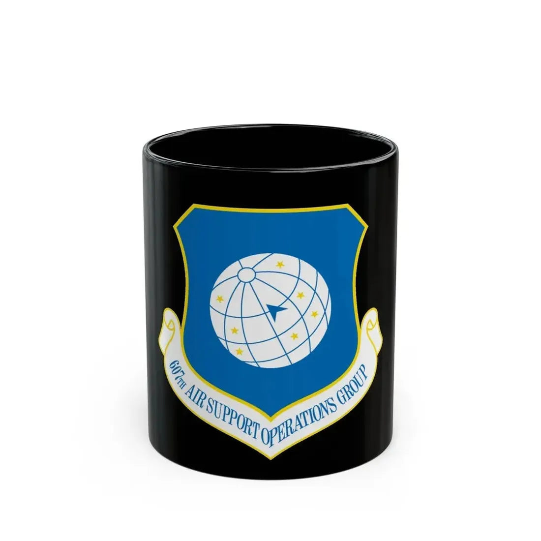 607th ASOGR (U.S. Air Force) Black Coffee Mug 11oz - Go Mug Yourself