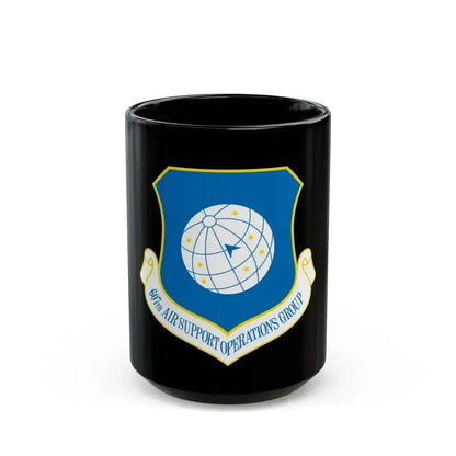 607th ASOGR (U.S. Air Force) Black Coffee Mug 15oz - Go Mug Yourself