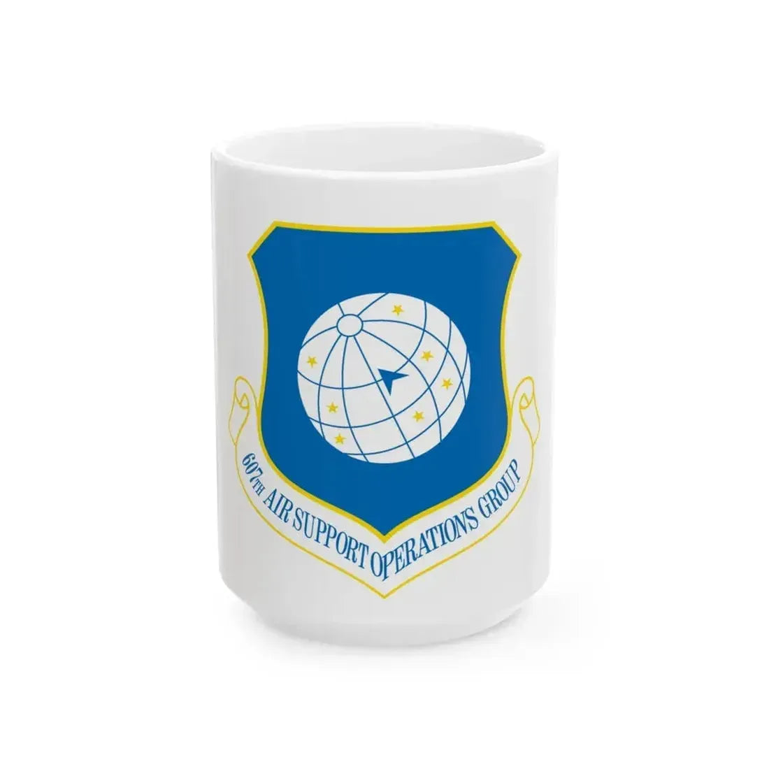 607th ASOGR (U.S. Air Force) White Coffee Mug 15oz - Go Mug Yourself