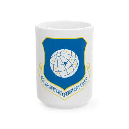 607th ASOGR (U.S. Air Force) White Coffee Mug 15oz - Go Mug Yourself