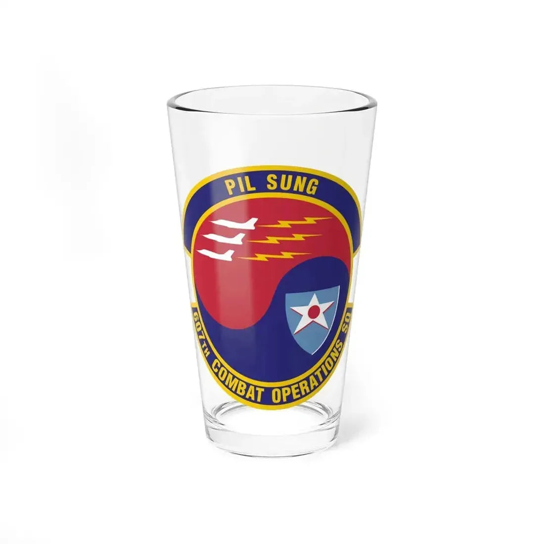 607th Combat Operations Squadron (U.S. Air Force) Pint Glass 16oz - Go Mug Yourself