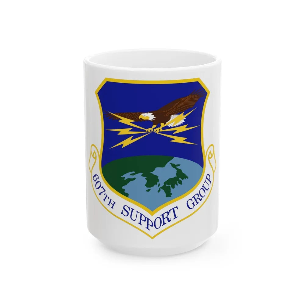 607th Support Group (U.S. Air Force) White Coffee Mug-15oz-Go Mug Yourself