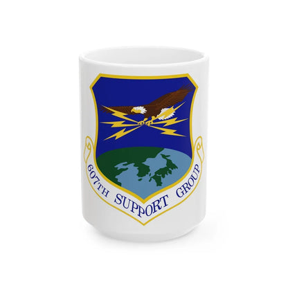 607th Support Group (U.S. Air Force) White Coffee Mug-15oz-Go Mug Yourself