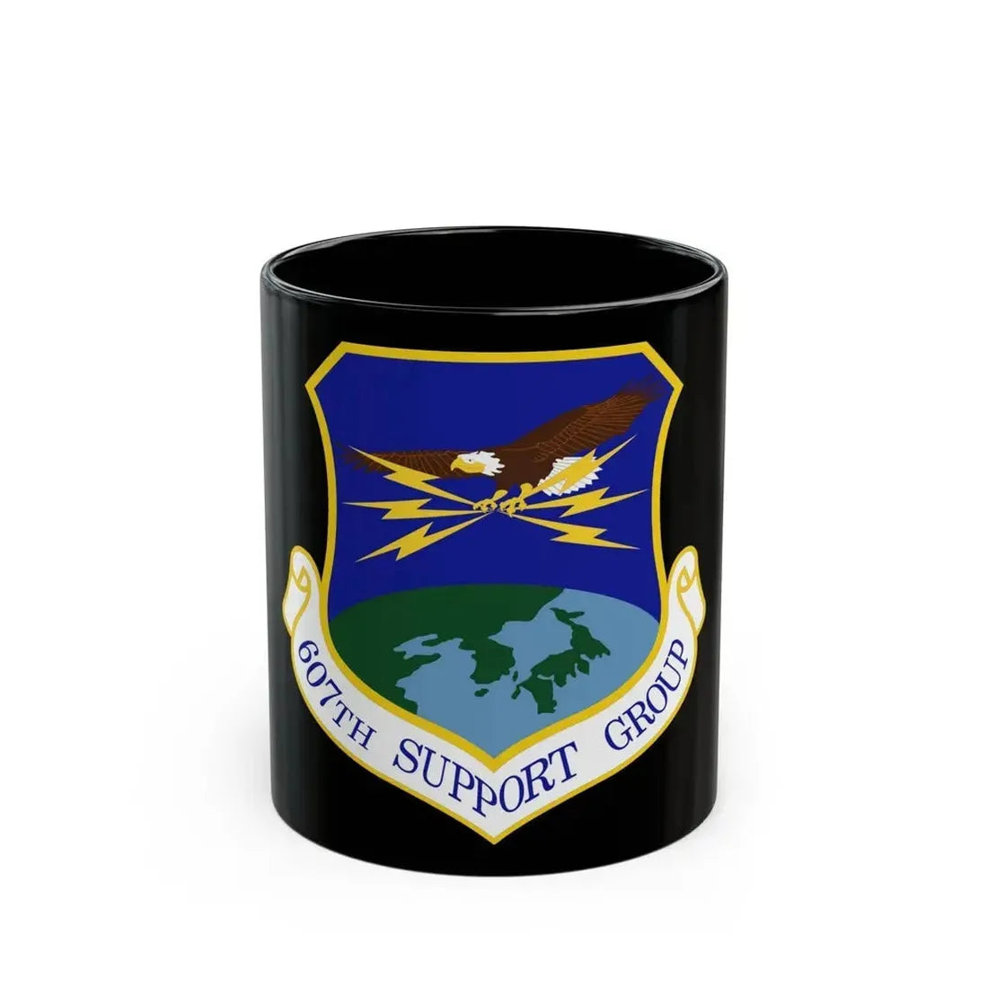 607th Support Group (U.S. Air Force) Black Coffee Mug 11oz - Go Mug Yourself