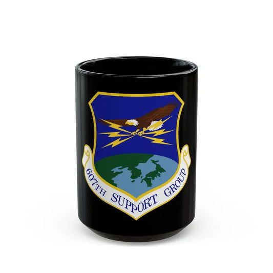 607th Support Group (U.S. Air Force) Black Coffee Mug 15oz - Go Mug Yourself