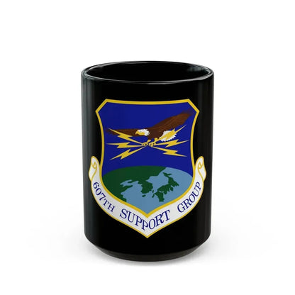 607th Support Group (U.S. Air Force) Black Coffee Mug 15oz - Go Mug Yourself