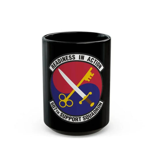 607th Support Squadron (U.S. Air Force) Black Coffee Mug 15oz - Go Mug Yourself
