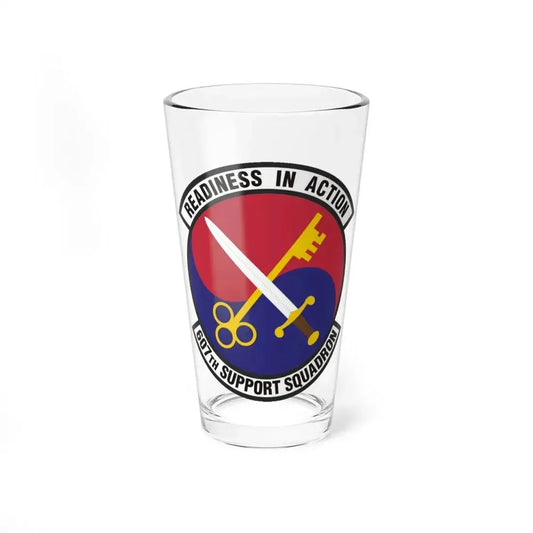 607th Support Squadron (U.S. Air Force) Pint Glass 16oz 16oz - Go Mug Yourself
