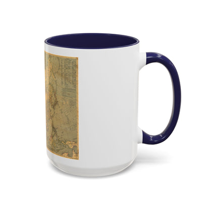 Asia and Adjacent Regions (1933) (Map) Accent Coffee Mug