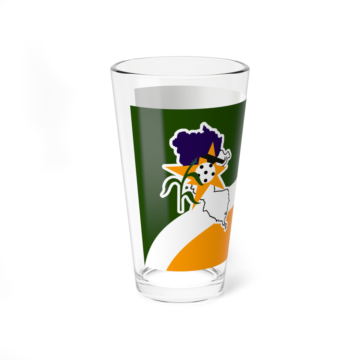 Bandera del Municipio de San Genaro de Boconoito (Venezuela) Pint Glass 16oz