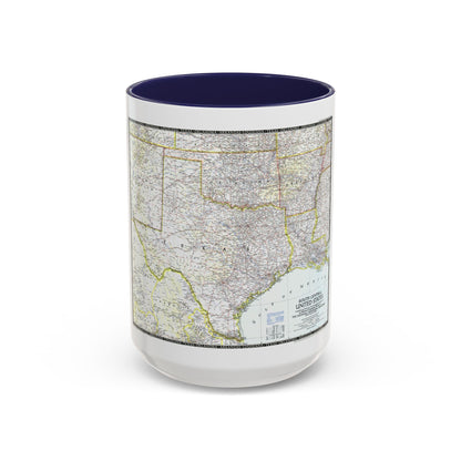 USA - South Central (1947) (Map) Accent Coffee Mug