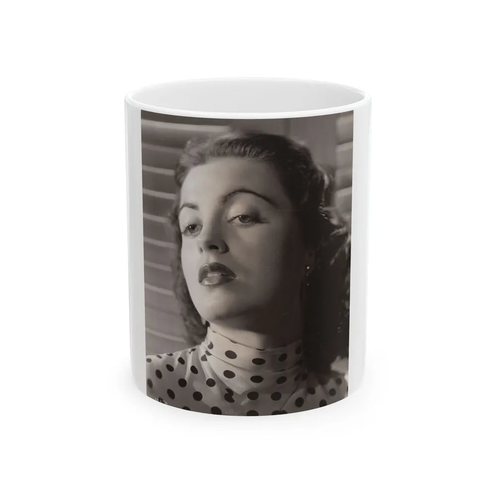 Faith Domergue #195 (Vintage Female Icon) White Coffee Mug-11oz-Go Mug Yourself