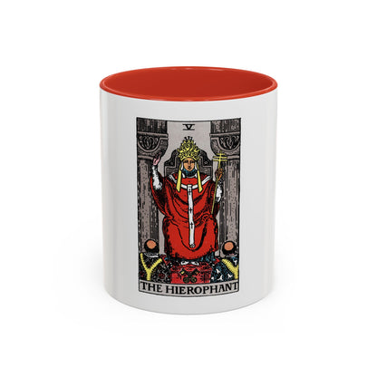 The Hierophant (Tarot Card) Accent Coffee Mug