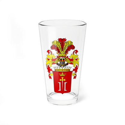 POL COA Charczowski hrabia (Poland) (Coat of Arms) Pint Glass 16oz