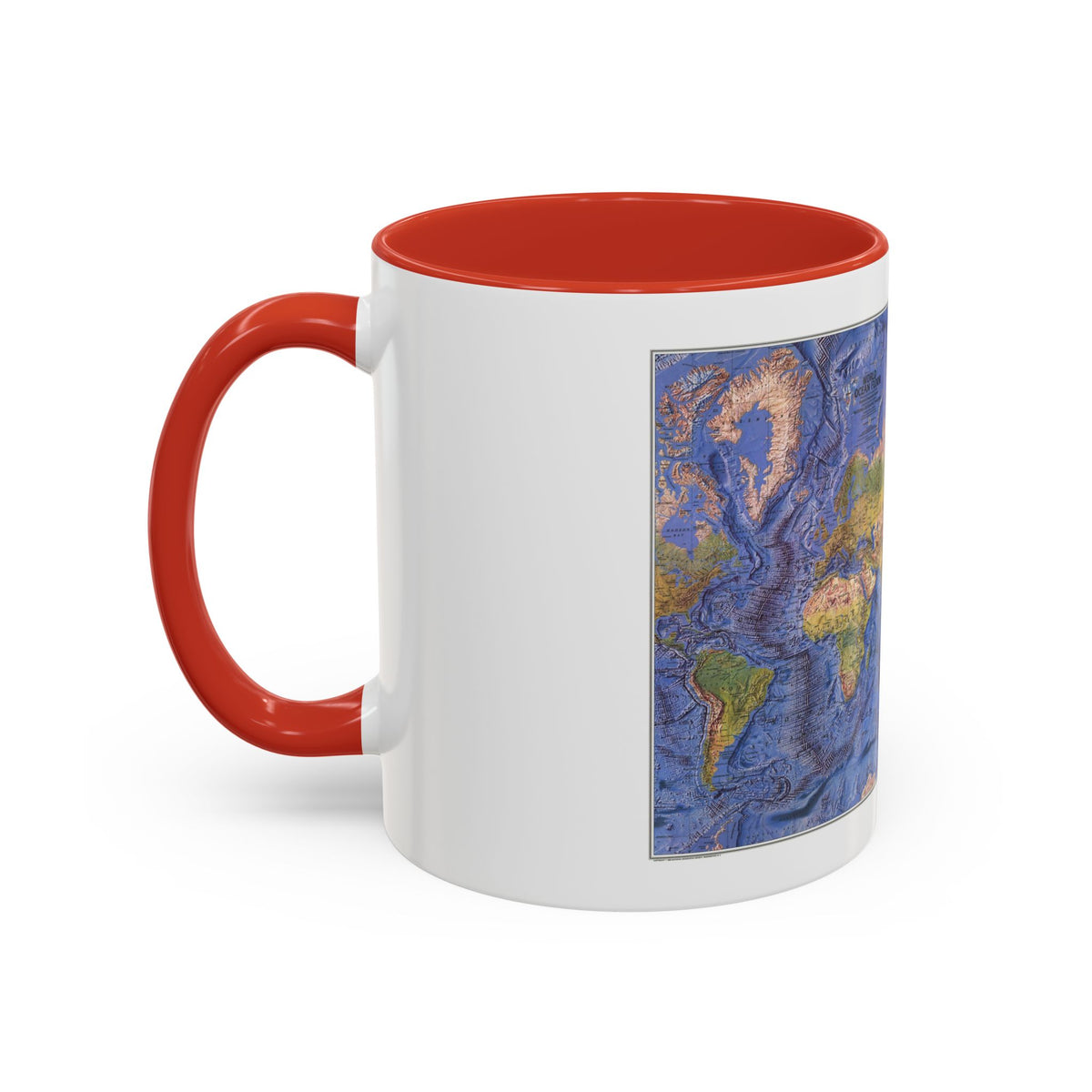 World Ocean Floor (1981) (Map) Accent Coffee Mug