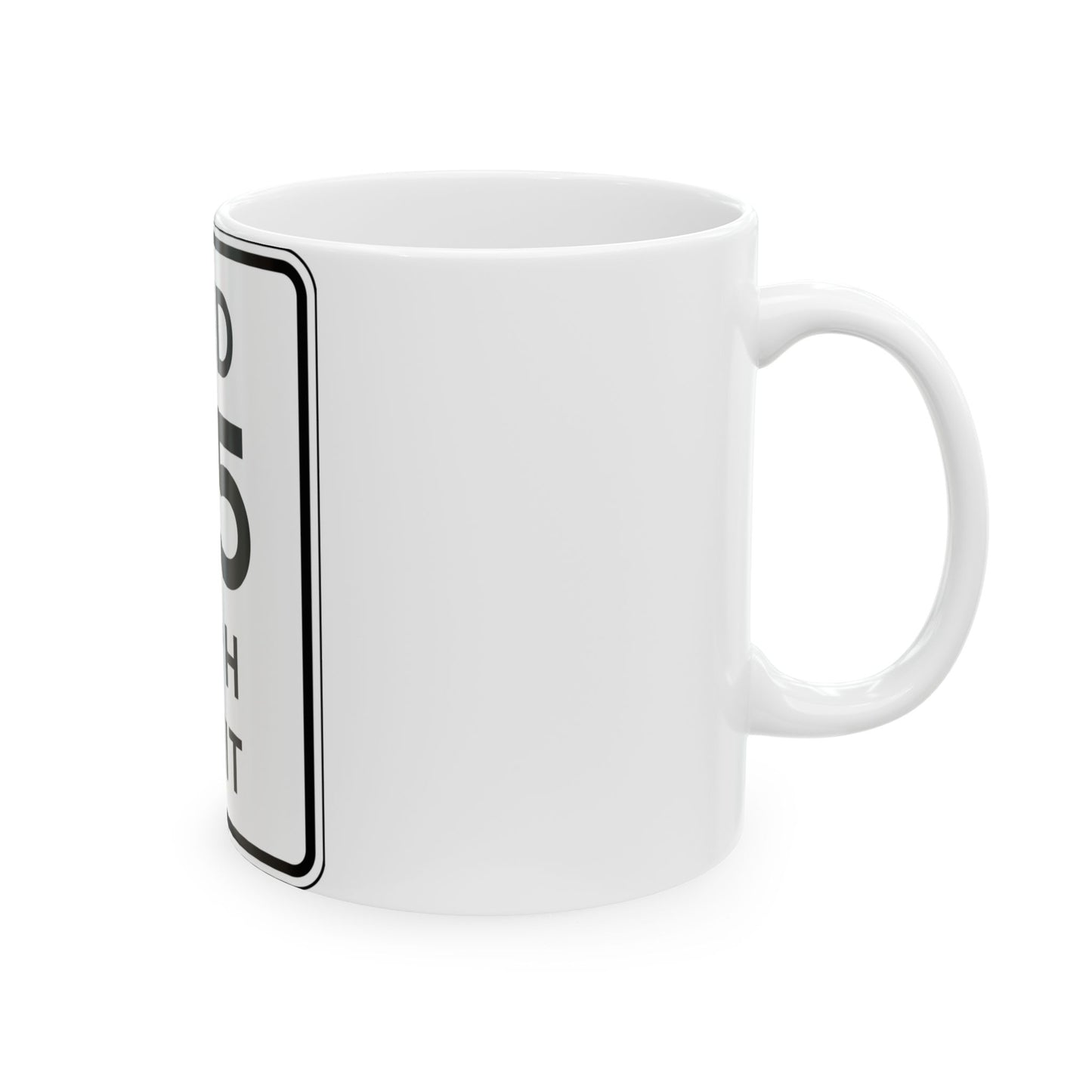 NYSDOT NYR2-11 (New York) (Road Sign) White Coffee Mug
