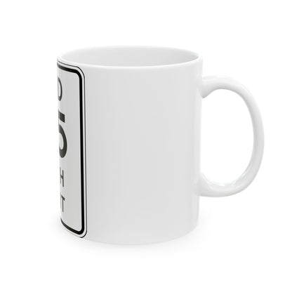 NYSDOT NYR2-11 (New York) (Road Sign) White Coffee Mug