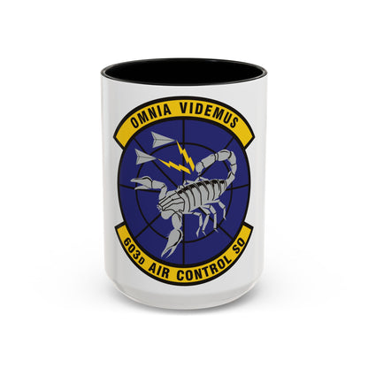 603d Air Control Squadron (U.S. Air Force) Accent Coffee Mug