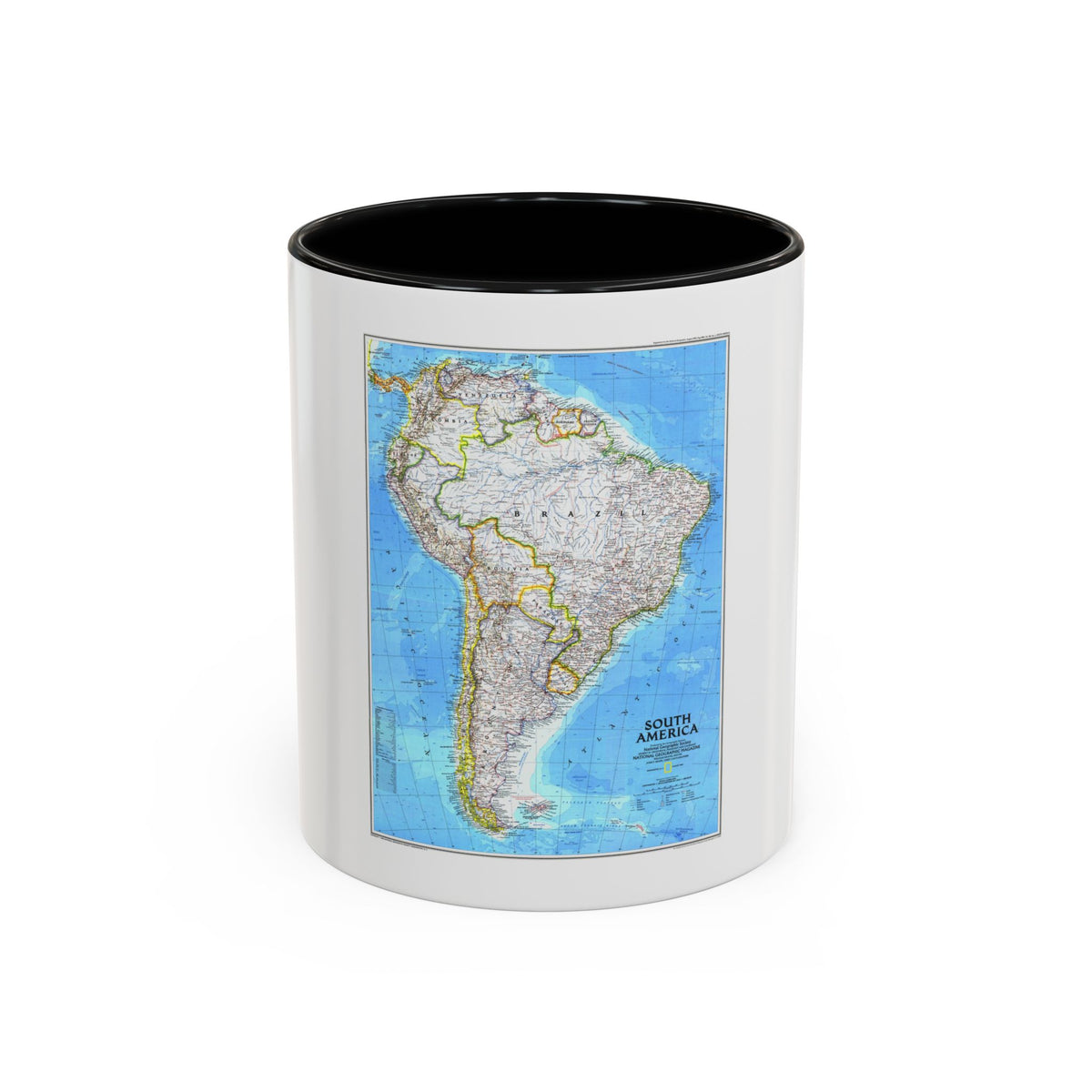 South America (1992) (Map) Accent Coffee Mug
