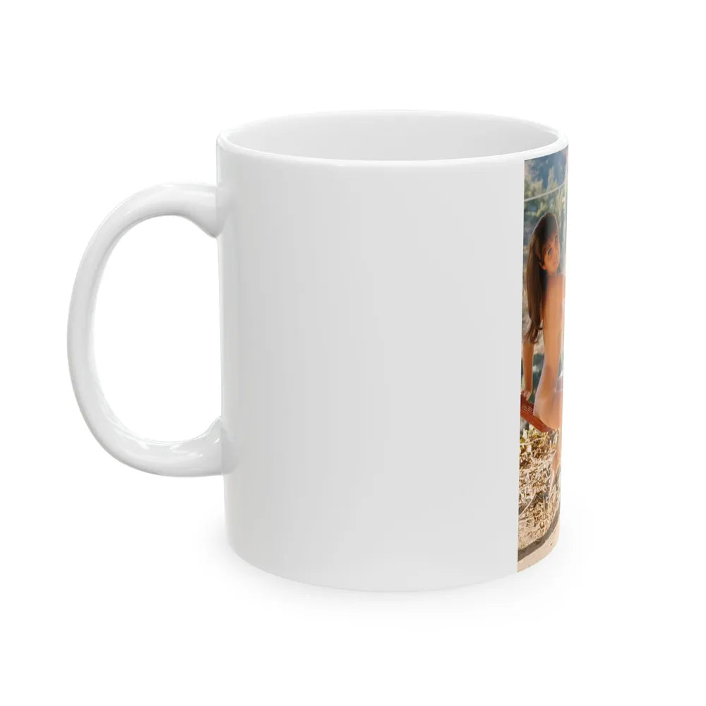 Victoria Vetri #131 - Topless (Vintage Female Icon) White Coffee Mug-Go Mug Yourself