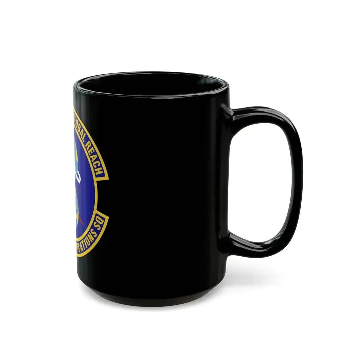 608th Air Communications Squadron (U.S. Air Force) Black Coffee Mug - Go Mug Yourself