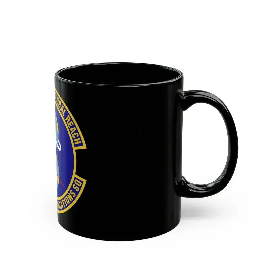 608th Air Communications Squadron (U.S. Air Force) Black Coffee Mug - Go Mug Yourself