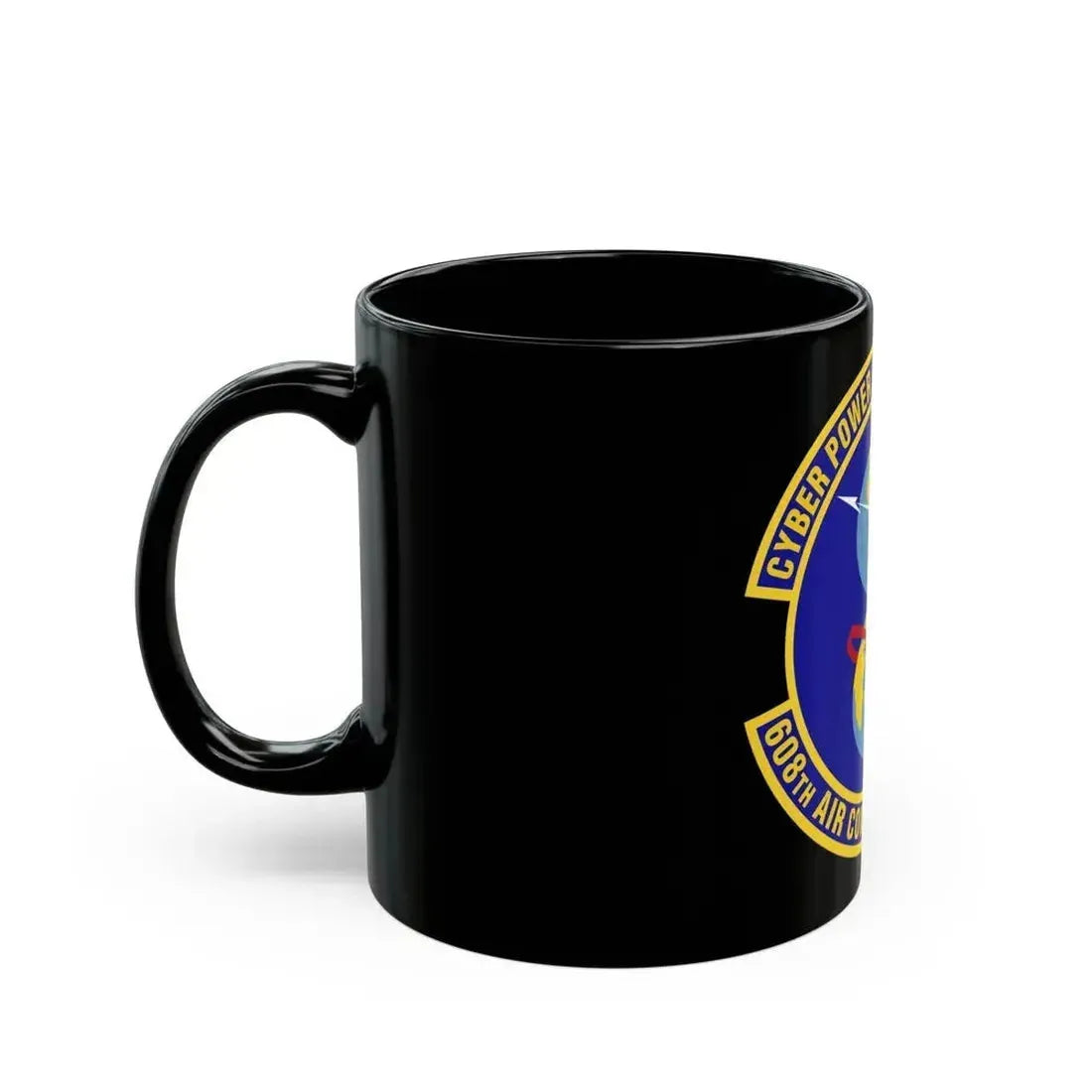 608th Air Communications Squadron (U.S. Air Force) Black Coffee Mug - Go Mug Yourself