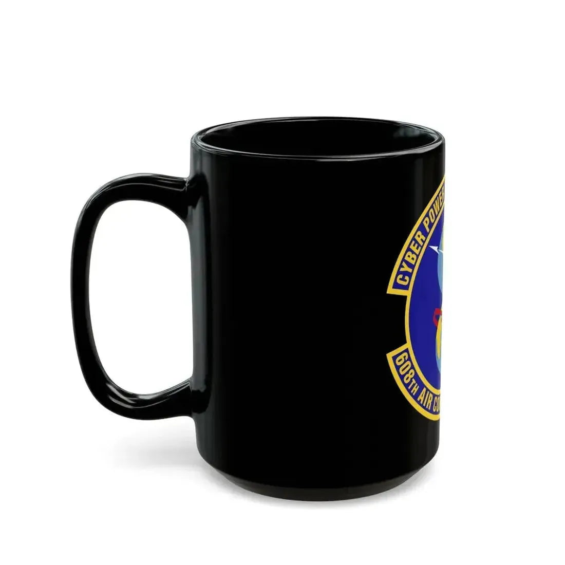 608th Air Communications Squadron (U.S. Air Force) Black Coffee Mug - Go Mug Yourself